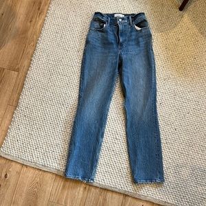 Abercrombie 90s straight ultra high rise curve love